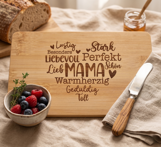 Frühstücksbrettchen für Mama – Muttertagsgeschenk mit Bedeutung
