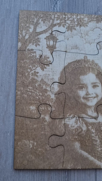 Personalisiertes Holz Puzzle mit deinem Kind – Magische Abenteuerwelten als einzigartiges Geschenk